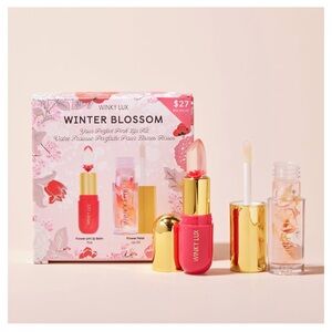 BNIB Winky Lux Winter Blossom Pink Lip Kit